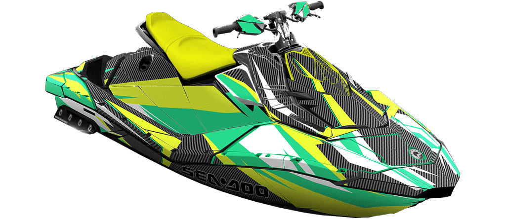 Carbon Racer Sea Doo Spark Trixx Graphics Kit Motowrap Decals
